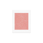 Monstera No2 Pink Art Print Gallery Image 1