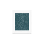 Monstera No2 Teal Art Print Gallery Image 1