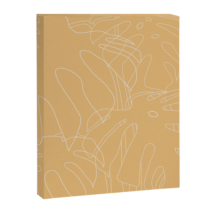Monstera No2 Yellow Canvas Print Gallery Image 1