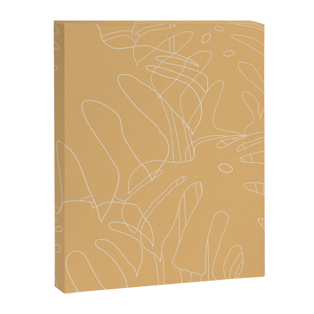 Monstera No2 Yellow Canvas Print Gallery Image 8