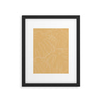 Monstera No2 Yellow Framed Art Print Gallery Image 6
