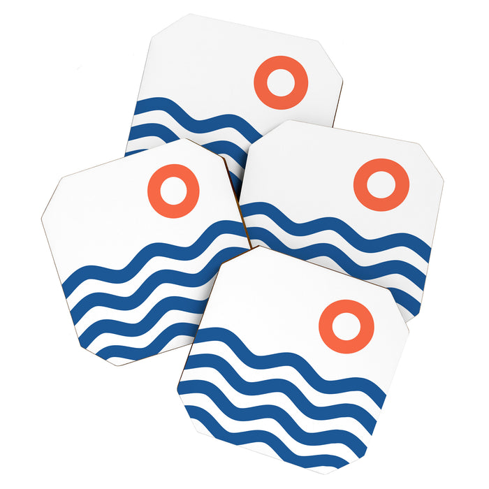 Nautical 02 Seascape Coaster Gallery Image 1