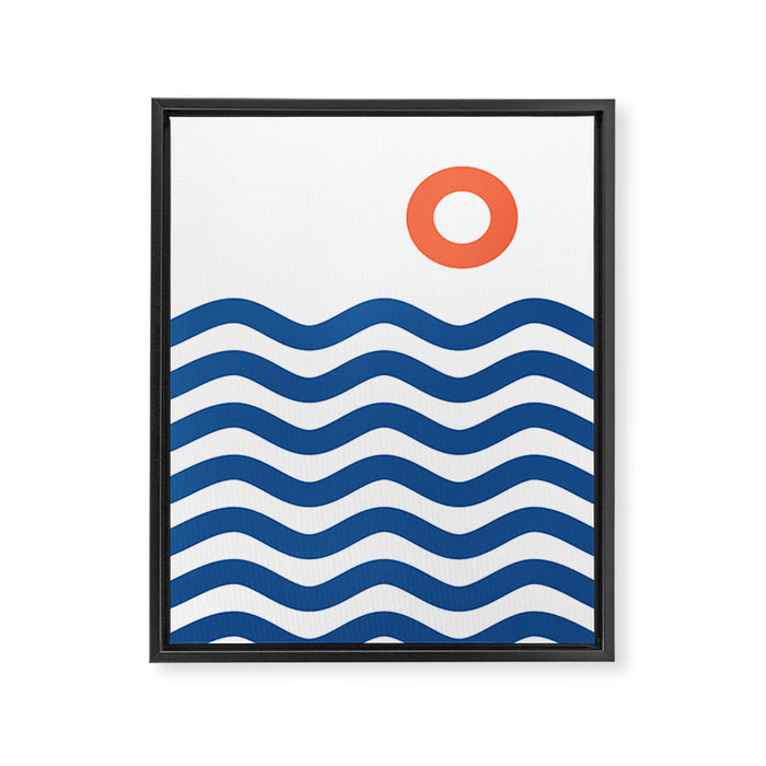 Nautical 02 Seascape Framed Canvas Print Gallery Image 1