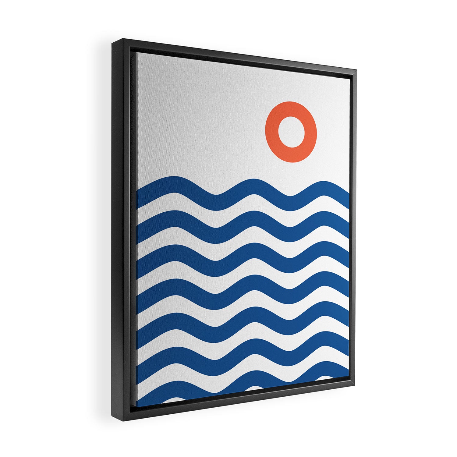 Nautical 02 Seascape Framed Canvas Print Gallery Image 2