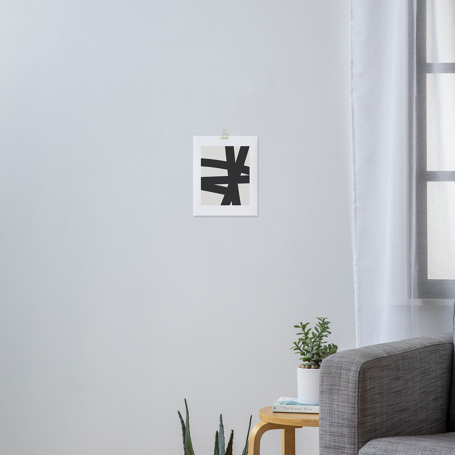 Neutral Abstract 1A Art Print Gallery Image 3