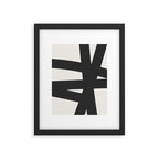 Neutral Abstract 1A Framed Art Print Gallery Image 4