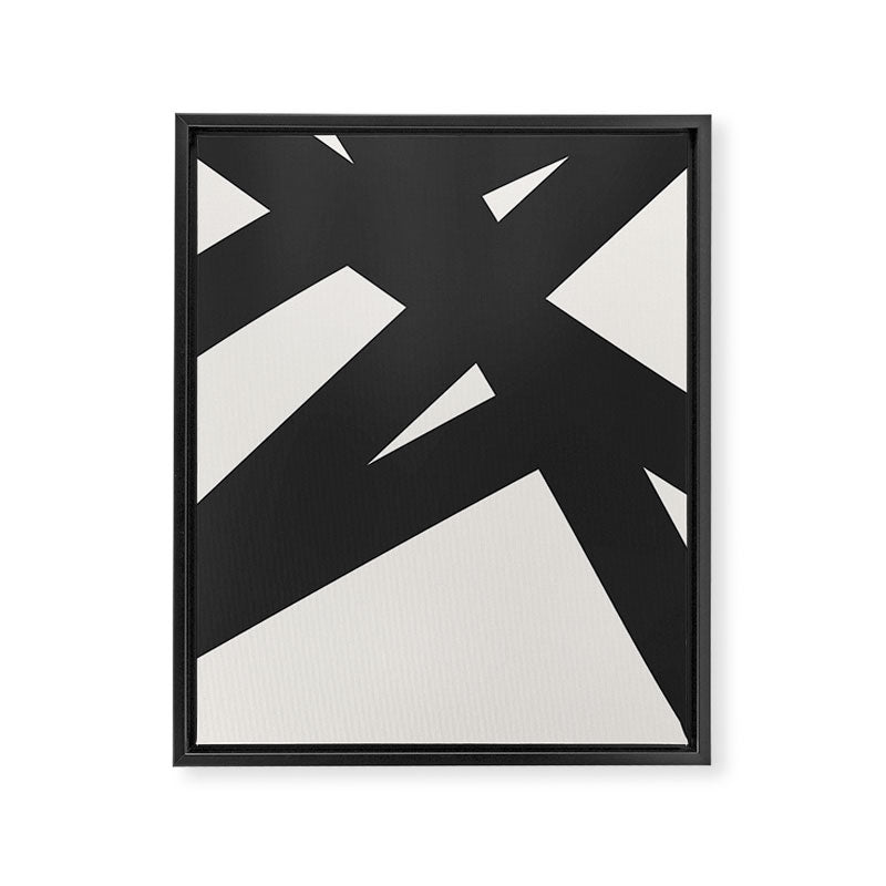 Neutral Abstract 1B Framed Canvas Print Gallery Image 6