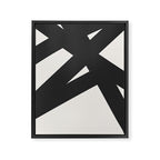 Neutral Abstract 1B Framed Canvas Print Gallery Image 6