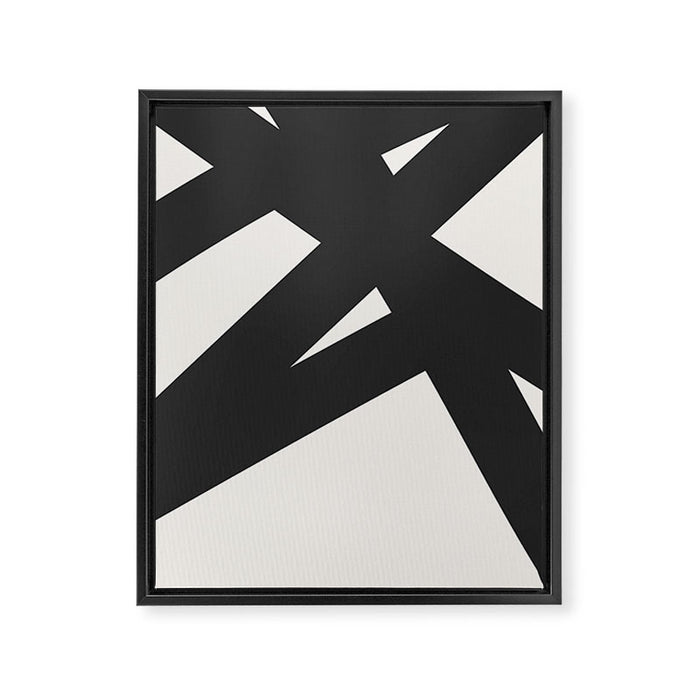 Neutral Abstract 1B Framed Canvas Print Gallery Image 1