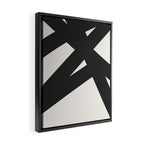 Neutral Abstract 1B Framed Canvas Print Gallery Image 2