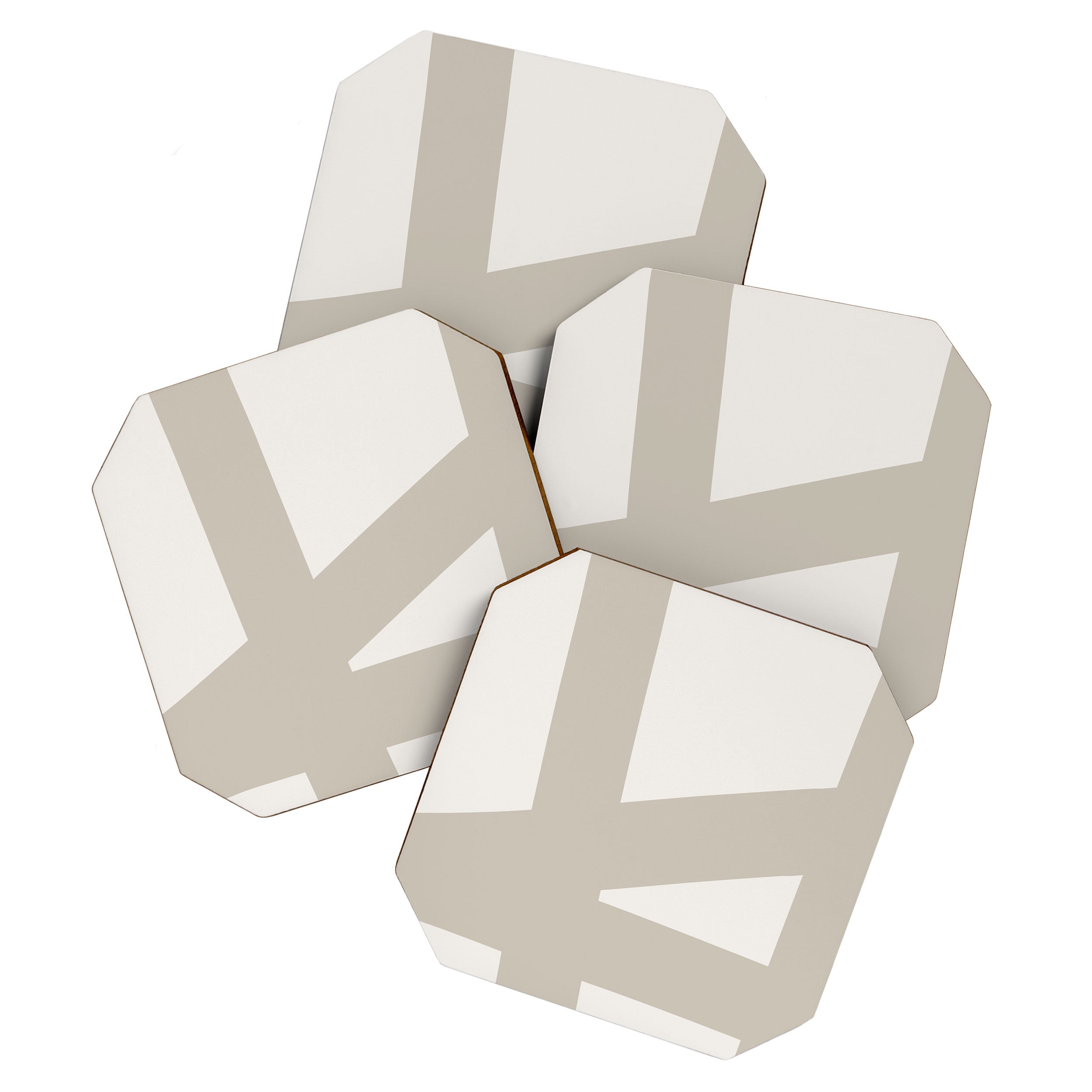 Neutral Abstract 3B Coaster Gallery Image 1