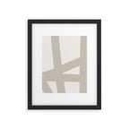 Neutral Abstract 3B Framed Art Print Gallery Image 5