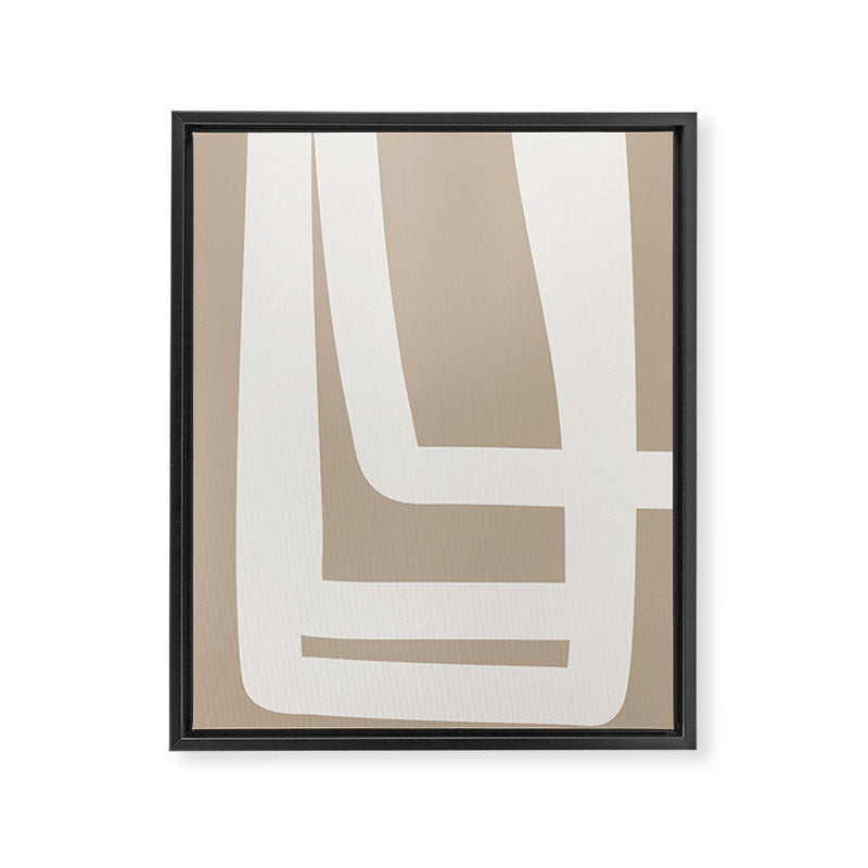 Neutral Abstract 5A Framed Canvas Print Gallery Image 6