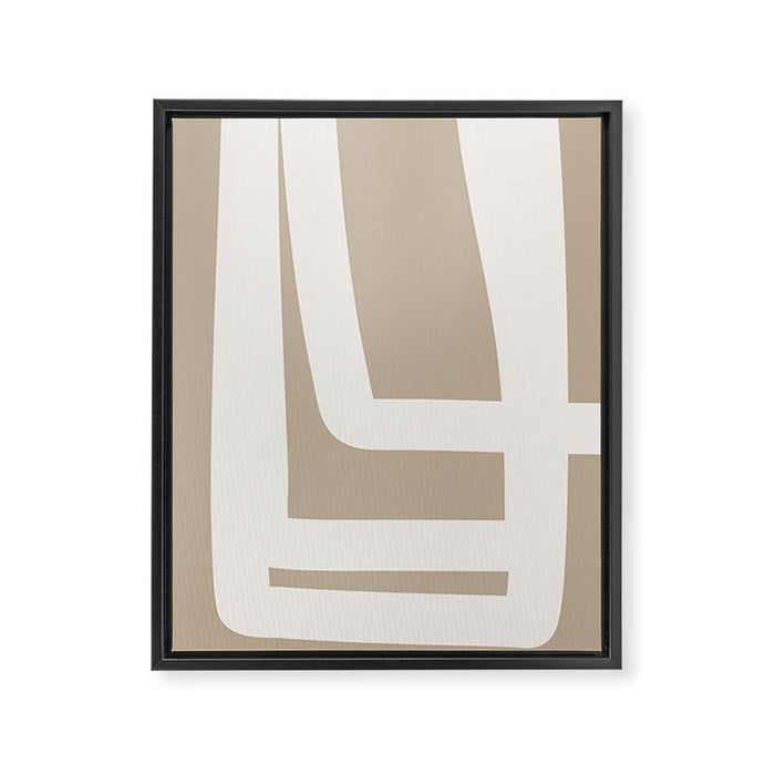 Neutral Abstract 5A Framed Canvas Print Gallery Image 1