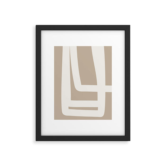 Neutral Abstract 5A Framed Art Print Gallery Image 1