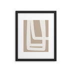 Neutral Abstract 5A Framed Art Print Gallery Image 5