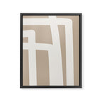 Neutral Abstract 5B Framed Canvas Print Gallery Image 6