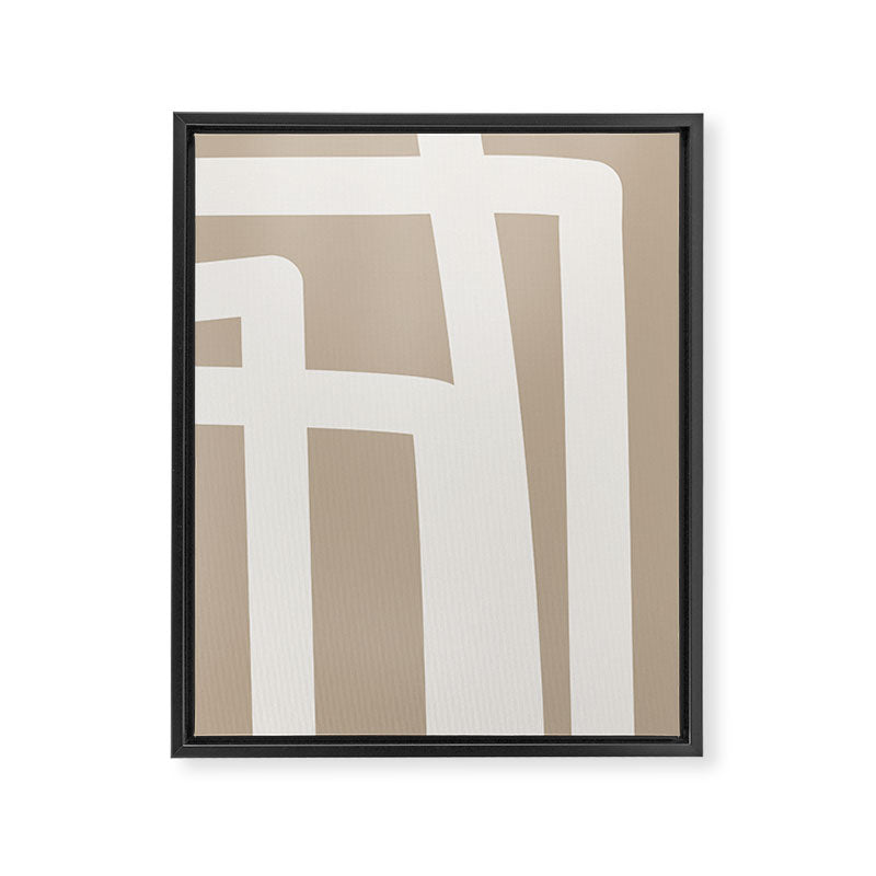 Neutral Abstract 5B Framed Canvas Print Gallery Image 6