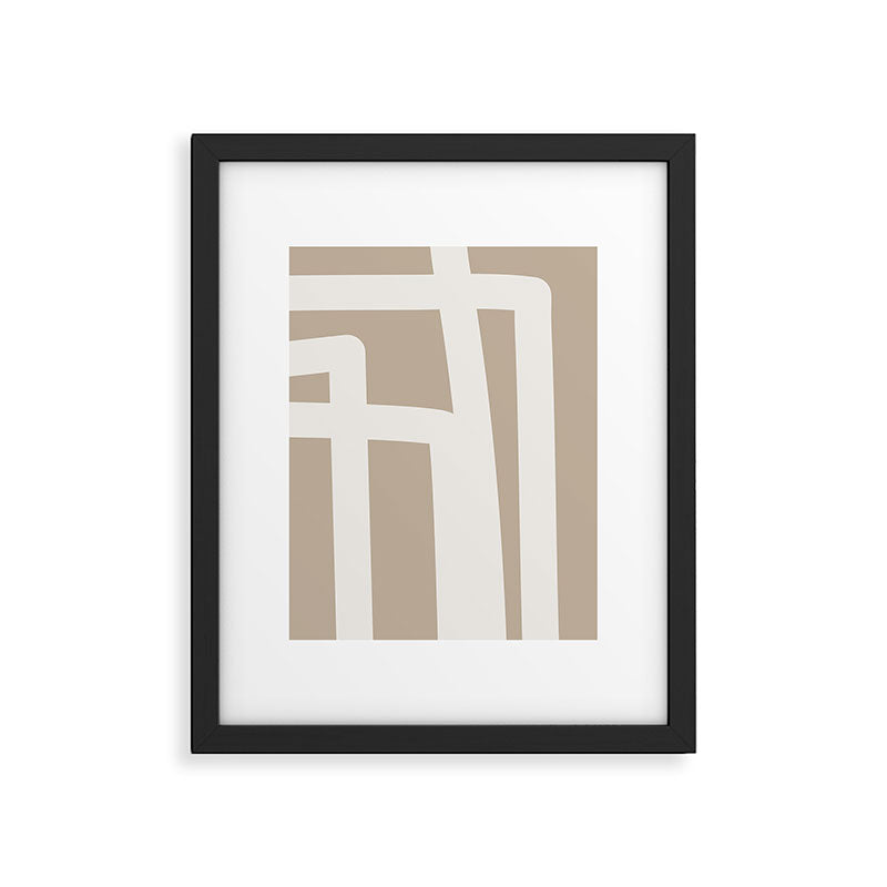 Neutral Abstract 5B Framed Art Print Gallery Image 5