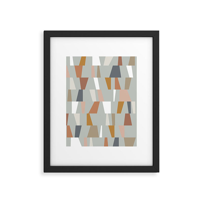 Neutral Geometric 01 Framed Art Print Gallery Image 5