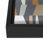 Neutral Geometric 02 Framed Canvas Print Gallery Image 3