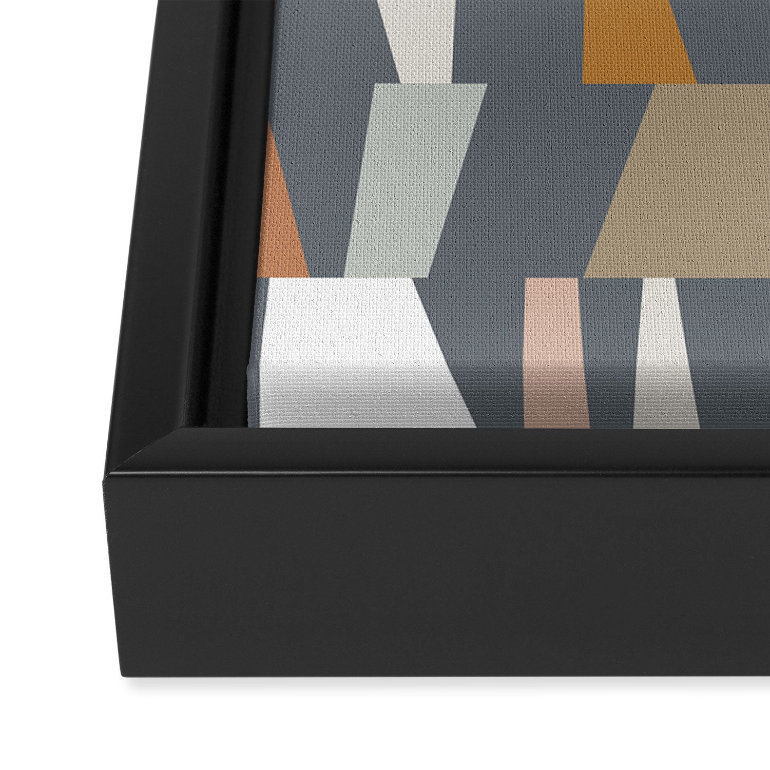 Neutral Geometric 02 Framed Canvas Print Gallery Image 3