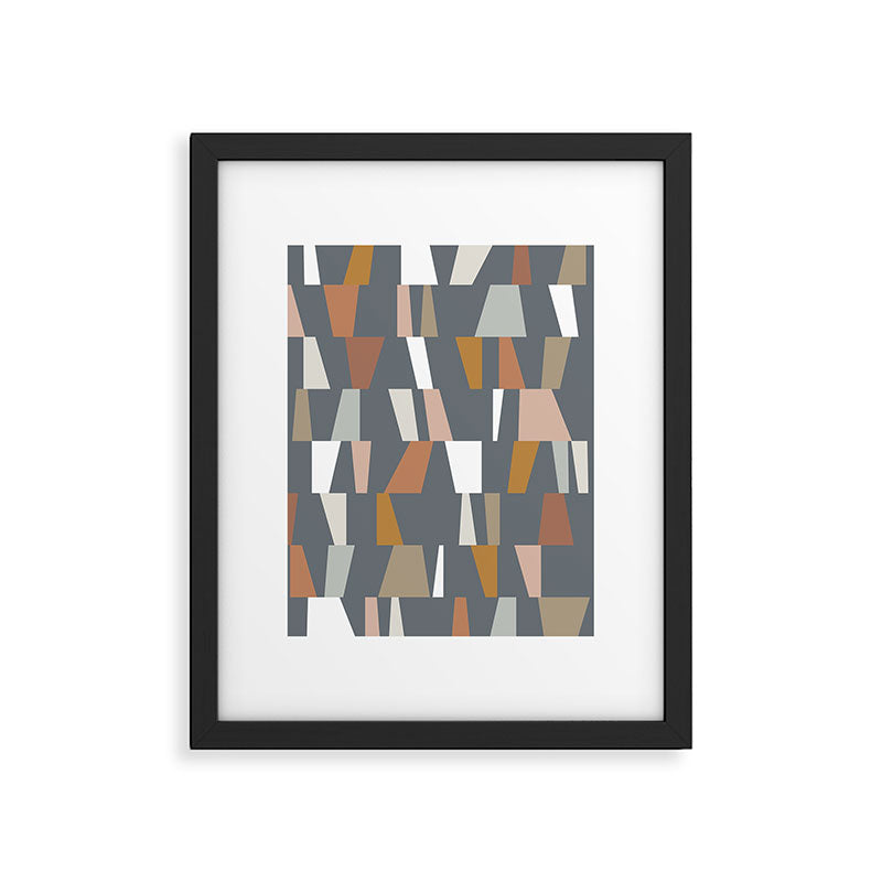 Neutral Geometric 02 Framed Art Print Gallery Image 5