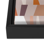 Neutral Geometric 03 Framed Canvas Print Gallery Image 3