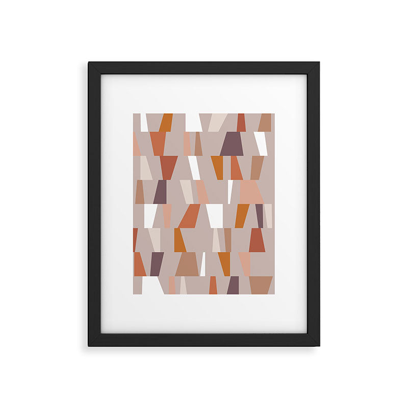 Neutral Geometric 03 Framed Art Print Gallery Image 5