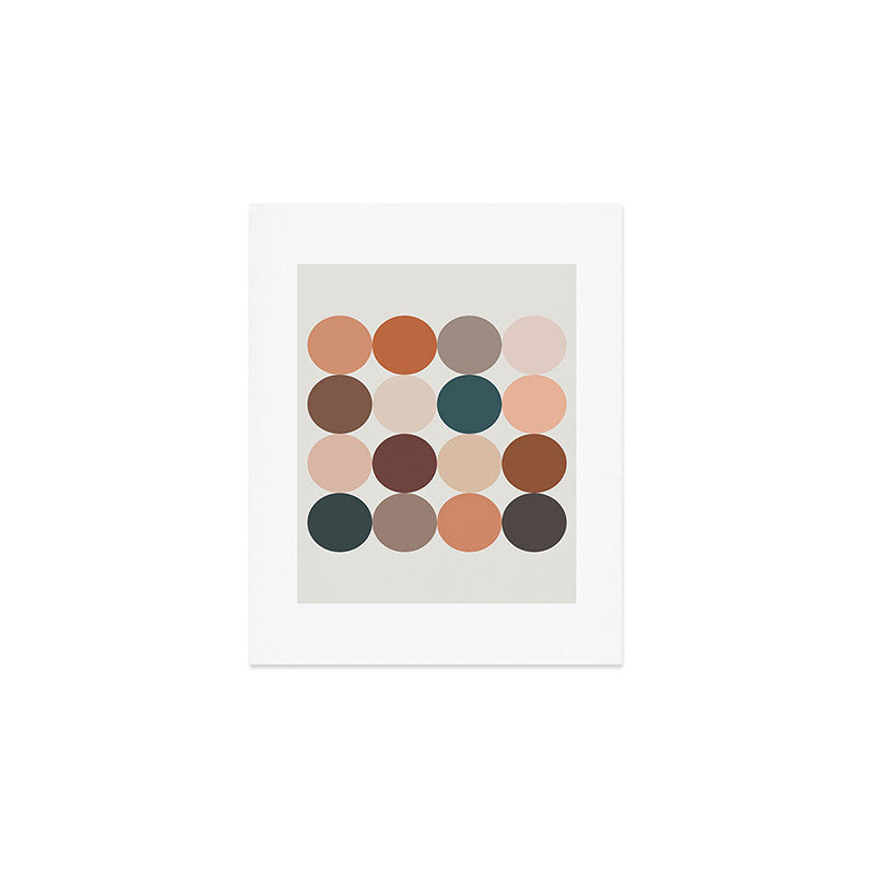 Neutral Geometric 5A Art Print Gallery Image 1