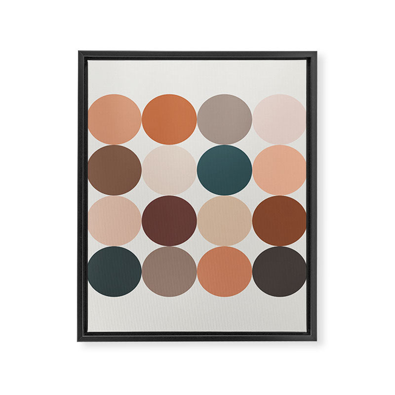 Neutral Geometric 5A Framed Canvas Print Gallery Image 8