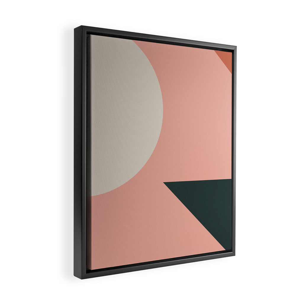 Orbit 05 Modern Geometric Framed Canvas Print Gallery Image 2