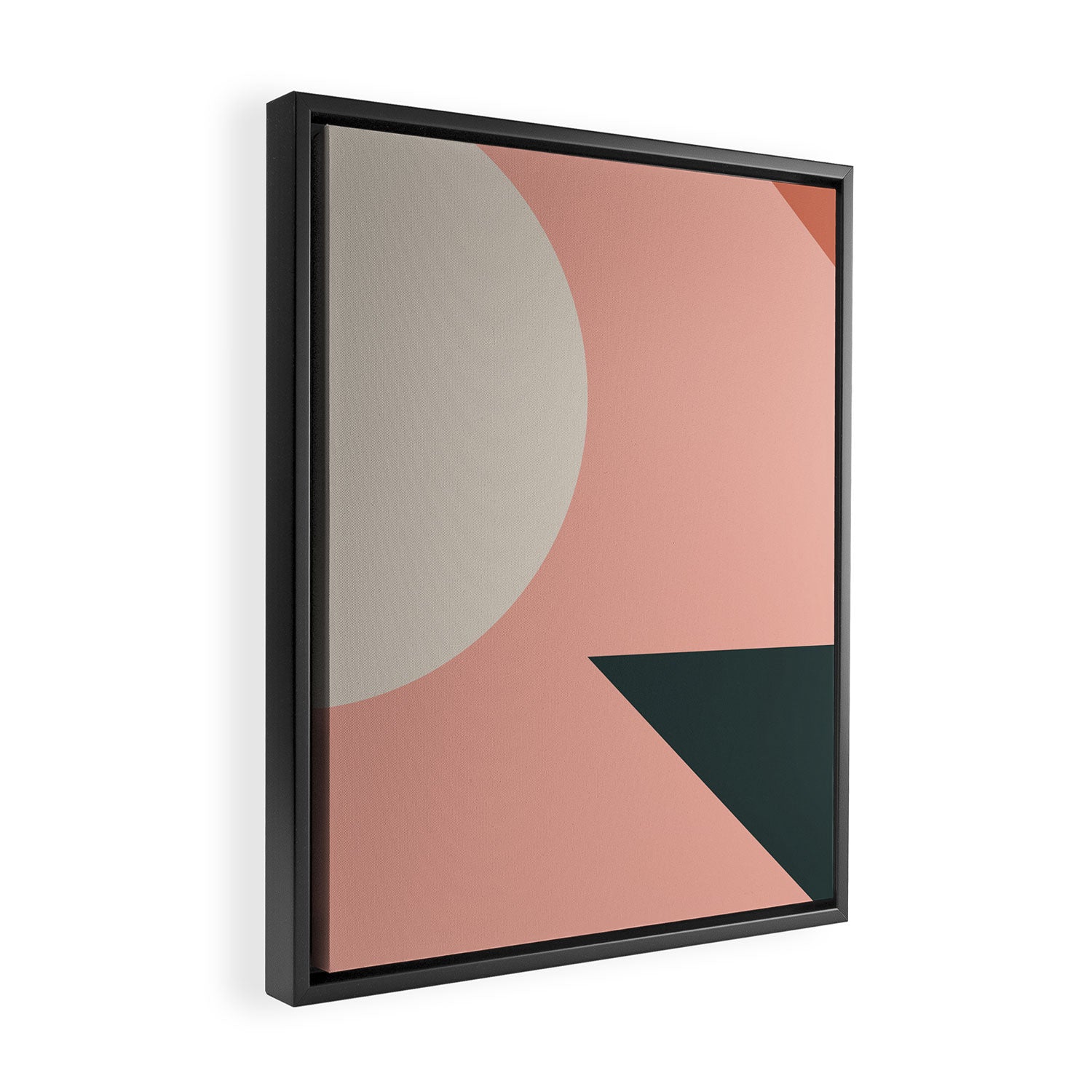 Orbit 05 Modern Geometric Framed Canvas Print Gallery Image 2