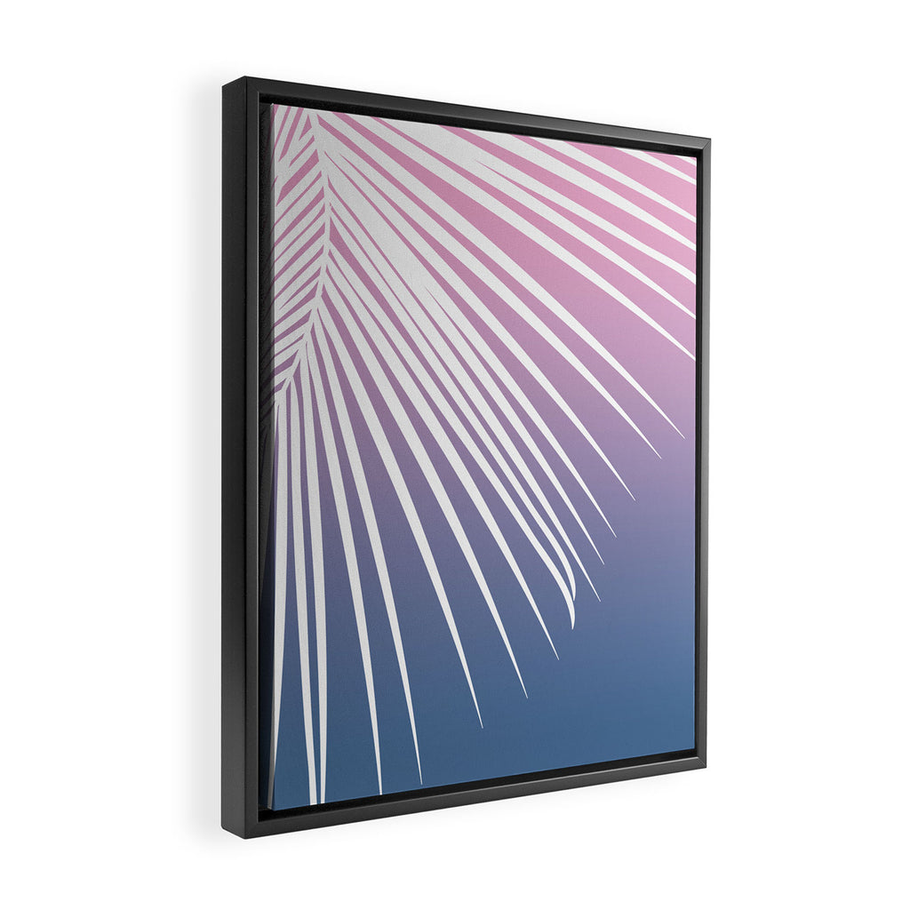 Pastel Palm 01 Framed Canvas Print Gallery Image 2