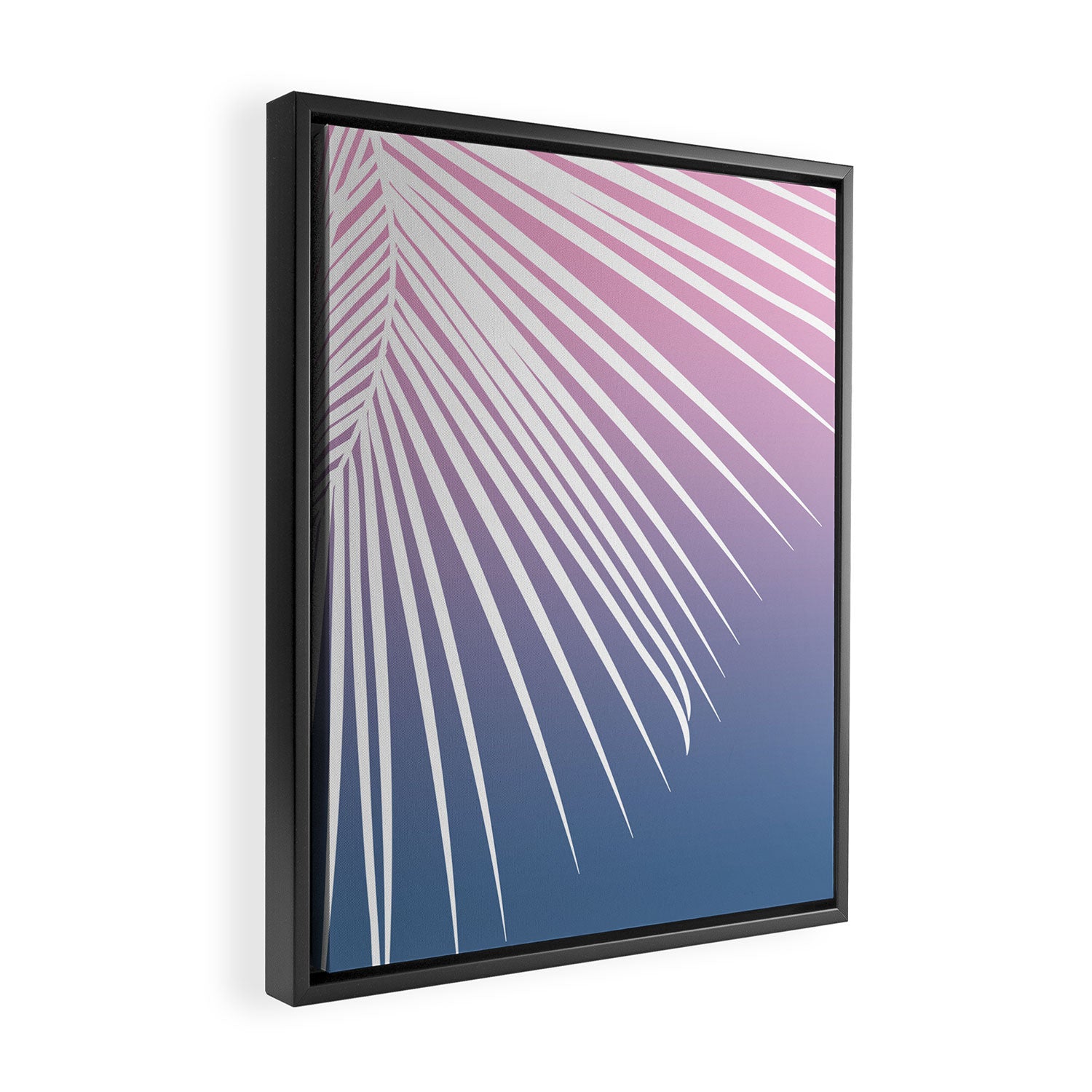 Pastel Palm 01 Framed Canvas Print Gallery Image 2