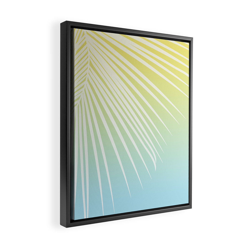Pastel Palm 03 Framed Canvas Print Gallery Image 2