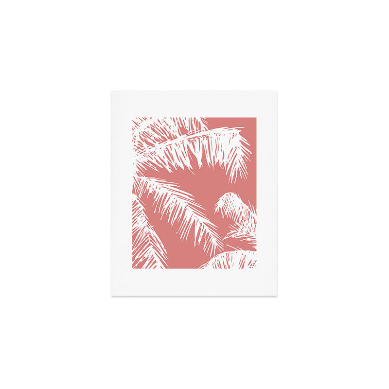 Pink Palm Tree Art Print Gallery Image 1