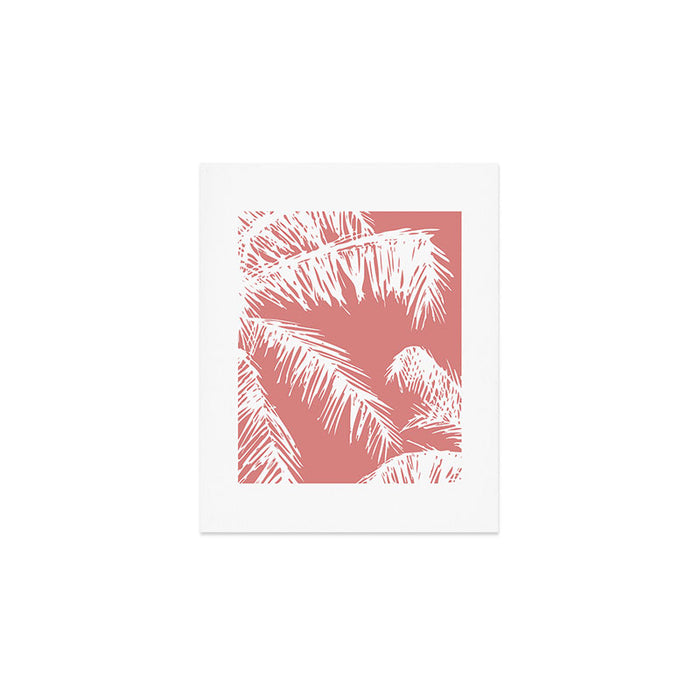 Pink Palm Tree Art Print Gallery Image 1