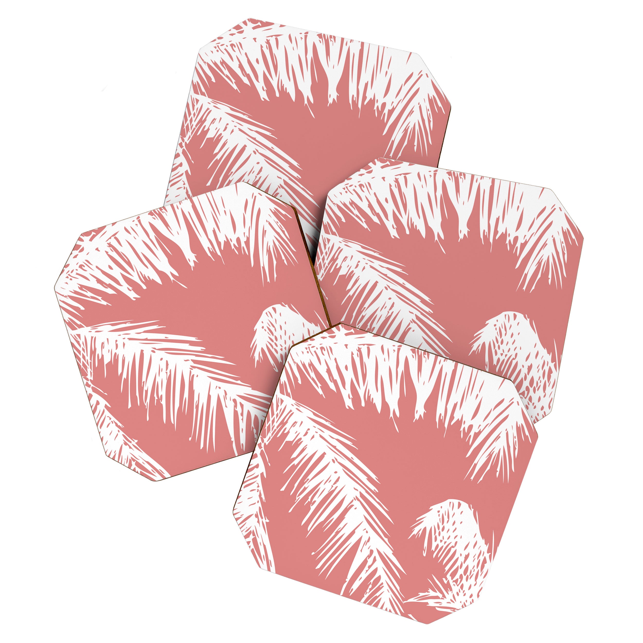 Pink Palm Tree Coaster Gallery Image 1