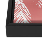 Pink Palm Tree Framed Canvas Print Gallery Image 3