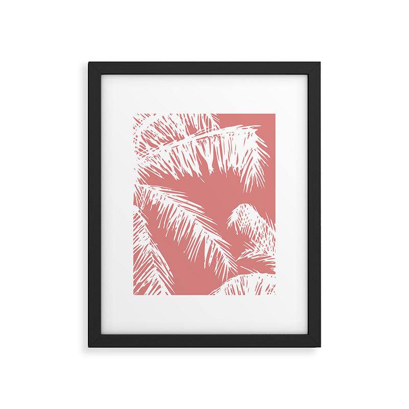 Pink Palm Tree Framed Art Print Gallery Image 5