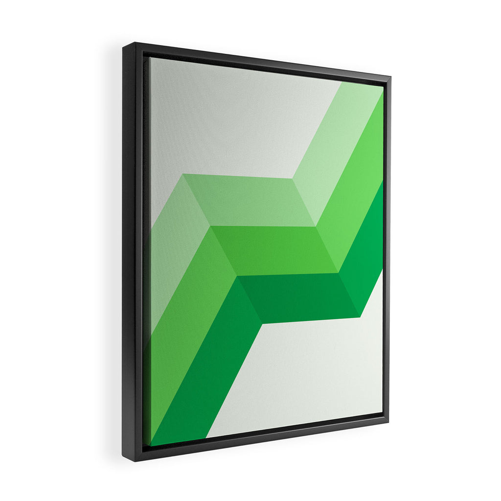 Retro 09D Framed Canvas Print Gallery Image 2