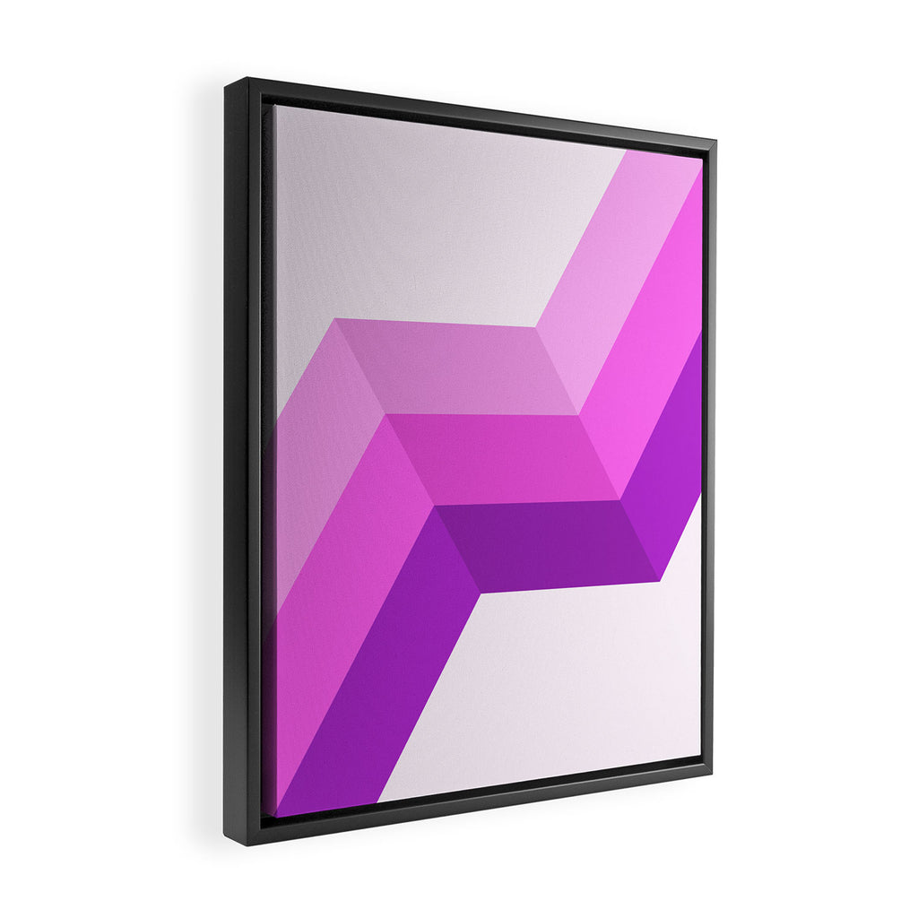 Retro 09E Framed Canvas Print Gallery Image 2