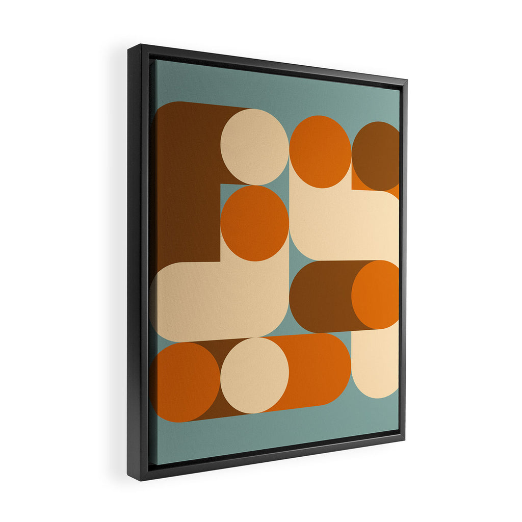 Retro 17A Framed Canvas Print Gallery Image 2
