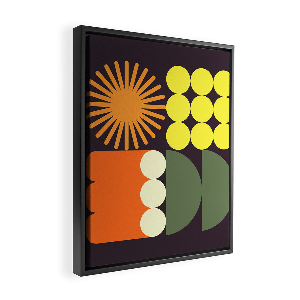 Retro 18B Framed Canvas Print Gallery Image 2
