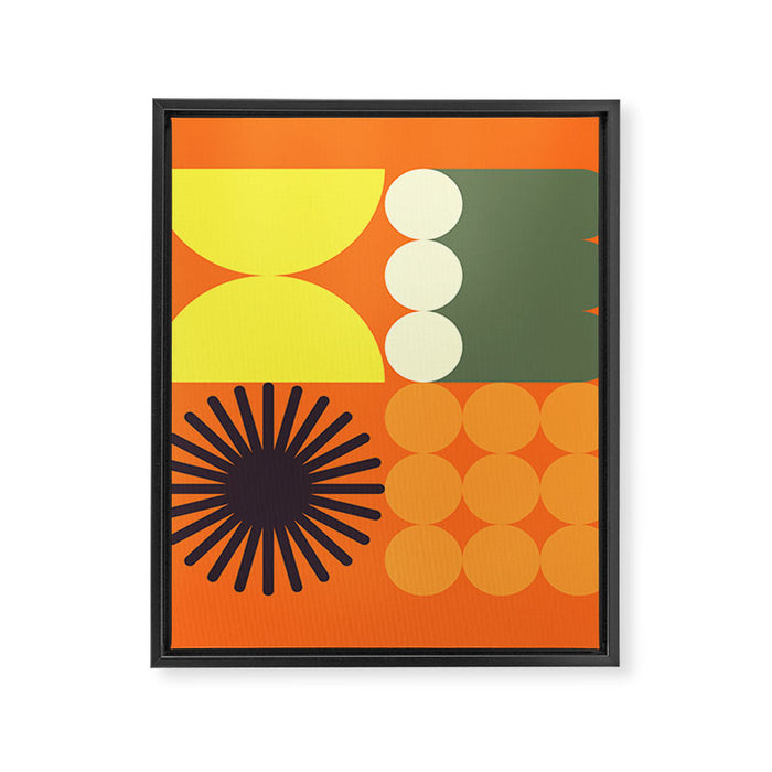 Retro 18C Framed Canvas Print Gallery Image 1