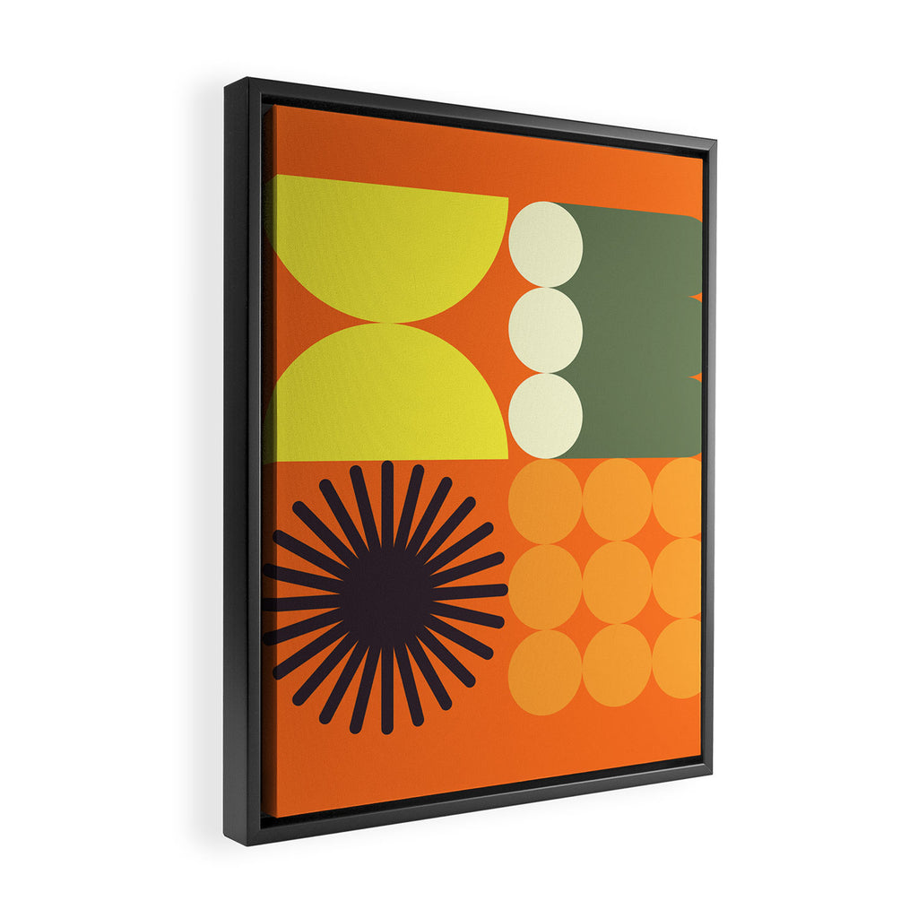 Retro 18C Framed Canvas Print Gallery Image 2
