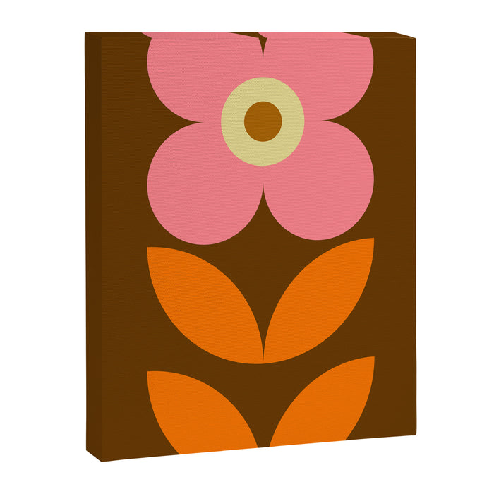 Retro Flower 10B Canvas Print Gallery Image 1
