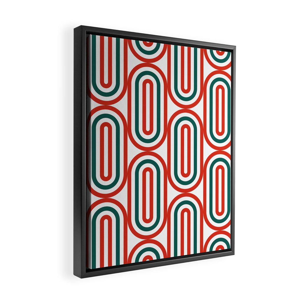 Retro Holiday 01B Framed Canvas Print Gallery Image 2