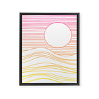 Retro Landscape 04A Framed Canvas Print Gallery Image 6